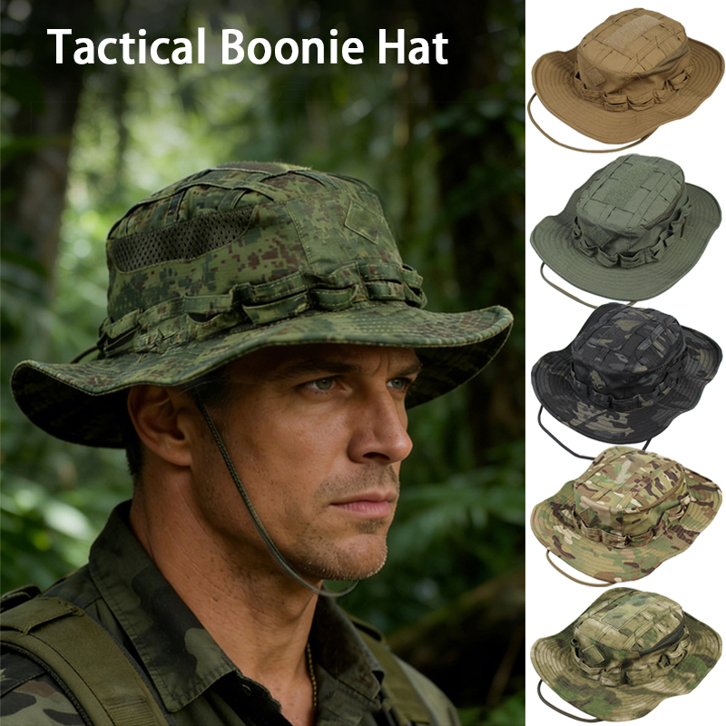Boonie Hat Tactical - قبعة صياد تكتيكية مموهة للأنشطة الخارجية