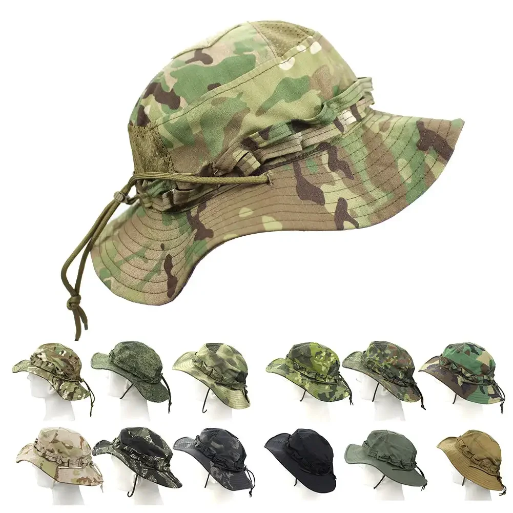 Boonie Hat Tactical - جديد التكتيكية التمويه Boonie قبعة واسعة