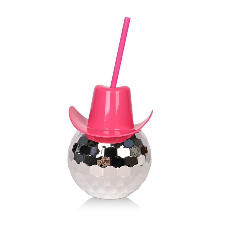 Cowboy Hat Straw - أكواب كرة ديسكو ABMS على شكل