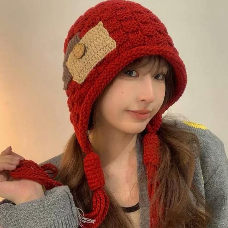 Winter Trapper Hat - قبعة بالاكلافا بغطاء للأذنين للنساء، قبعات