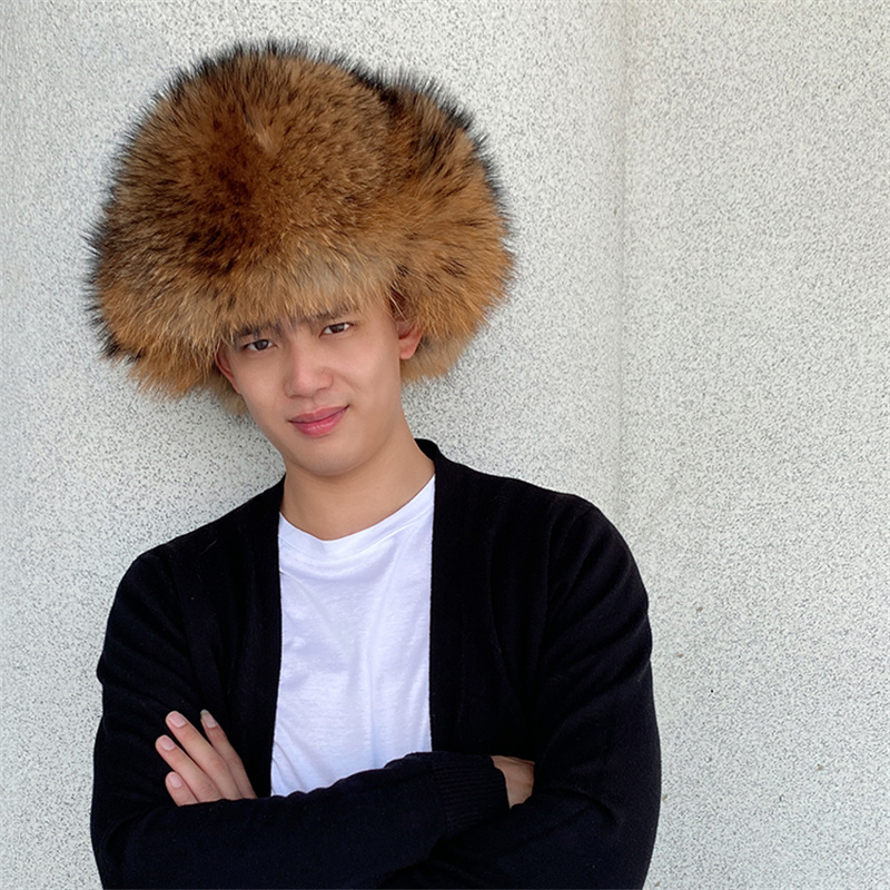 قبعة من فرو الراكون الطبيعي مع - مراجعة Winter Trapper Hat وسعره