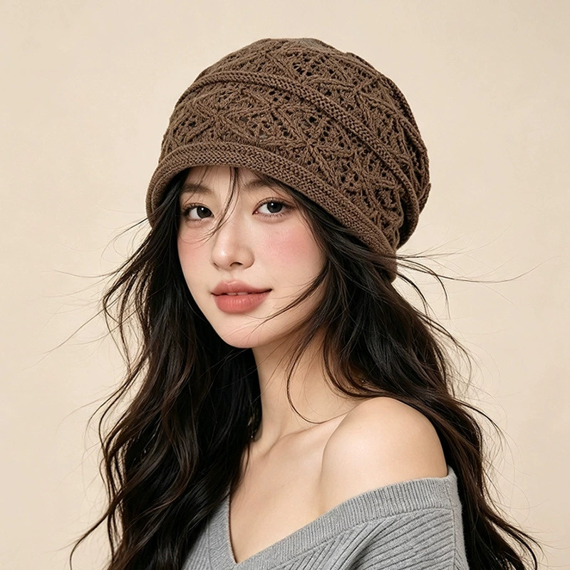 قبعات نسائية فضفاضة بتصميم مجو - مراجعة Beanie Cuffed Knit وسعره